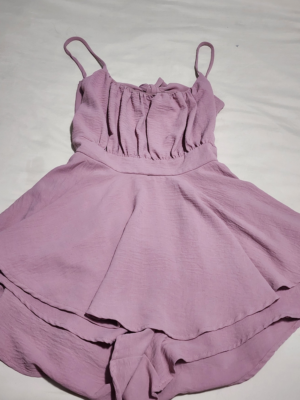 Windsor Lilac Spaghetti-Strap Romper